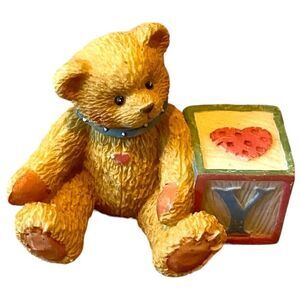 Vintage 1995 Priscilla Hillman Y Alphabet Bear Cherished Teddies